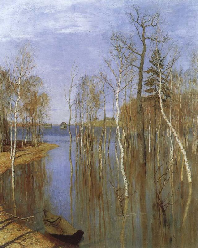 Isaac Levitan Spring,Flood Water china oil painting image